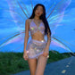 2 pcs Rave outfit, Rave Clothes Women, Rave Outfit Set